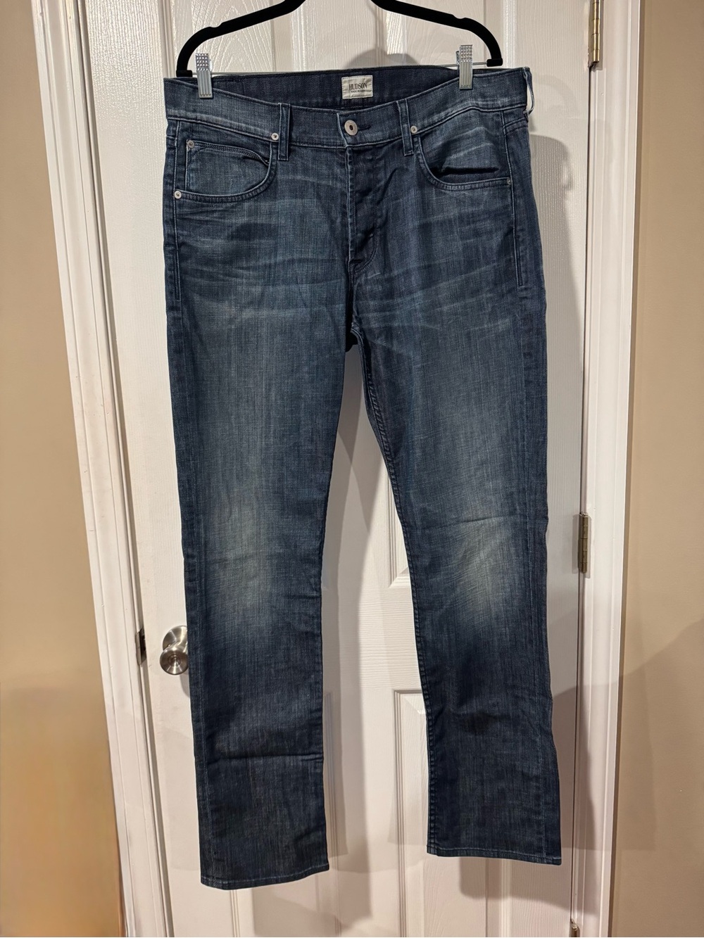 EUC Hudson Classic Men's Dark Blue Straight Leg Jeans size 36